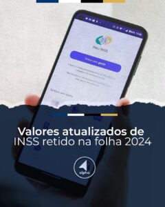 Valores atualizados de INSS retido na folha 2024